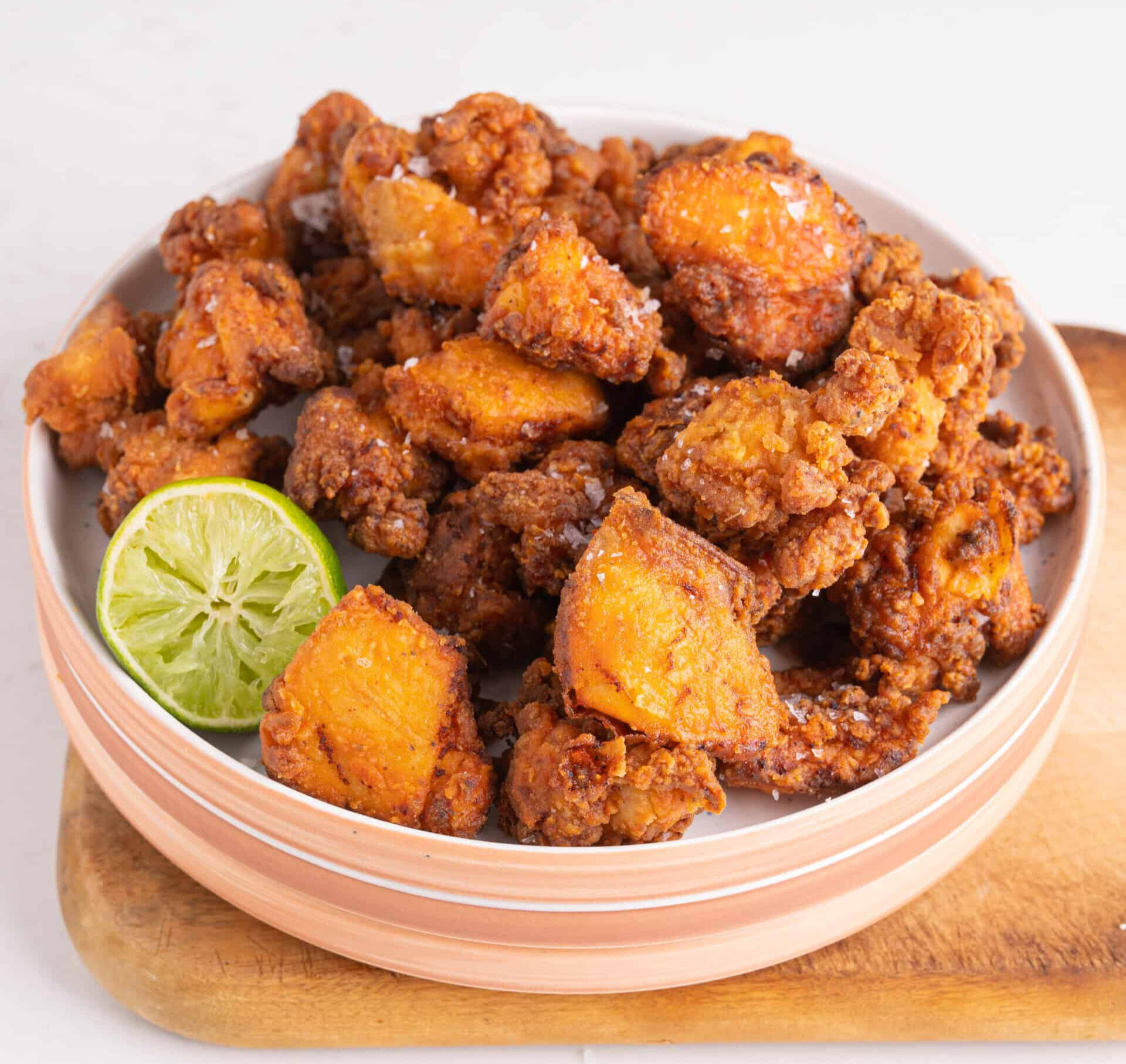 Chicharrones de Pollo/Crispy Air Fried Chicken without the Guilt!